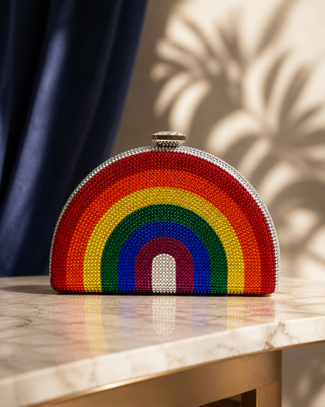 Rainbow Crystal Clutch