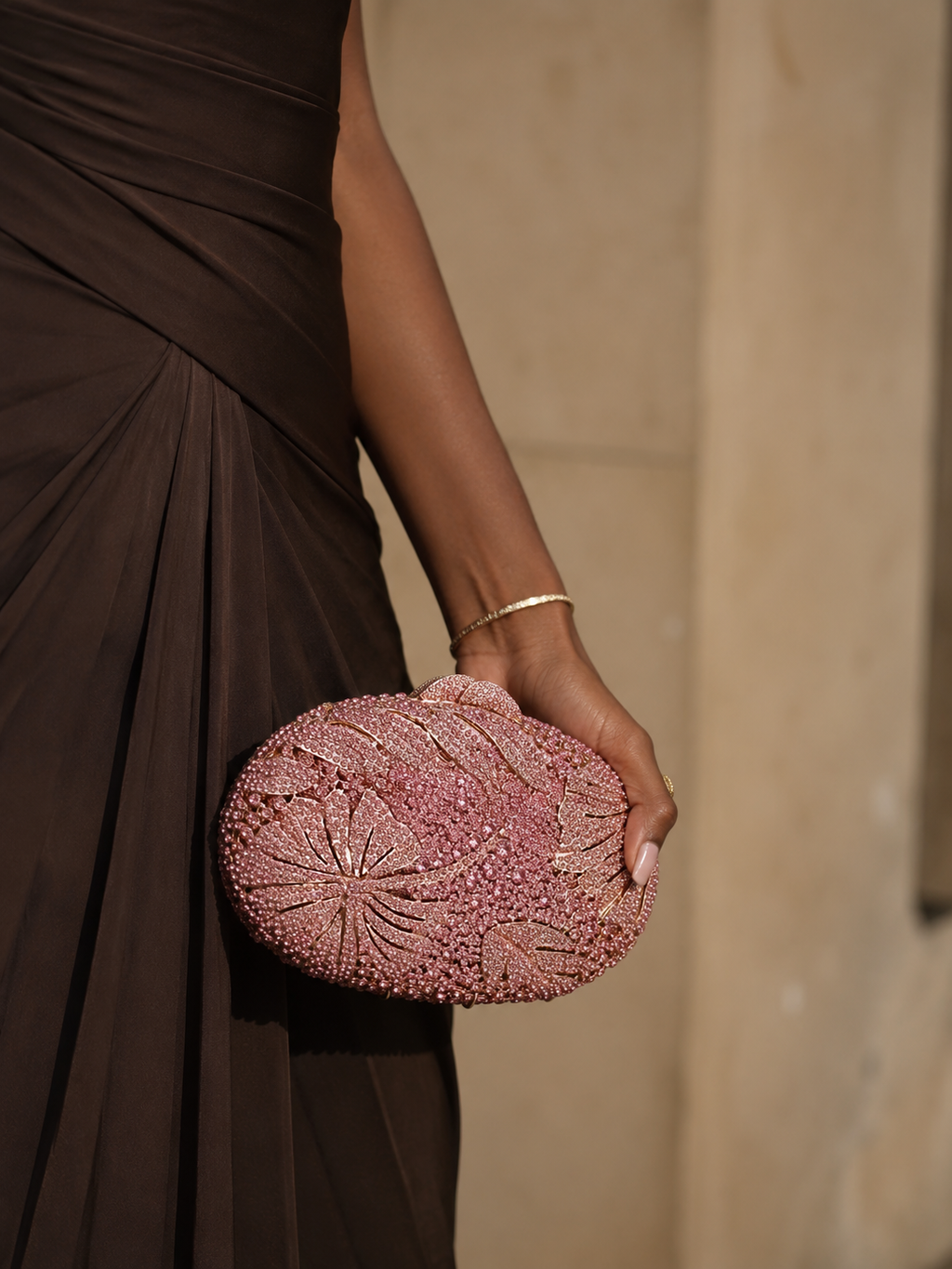 Jasmine Crystal Clutch