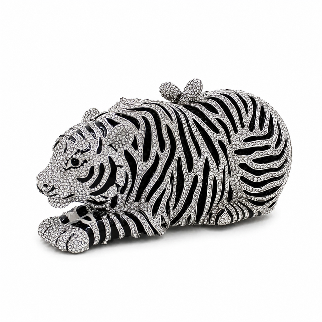 Tiger Crystal Clutch