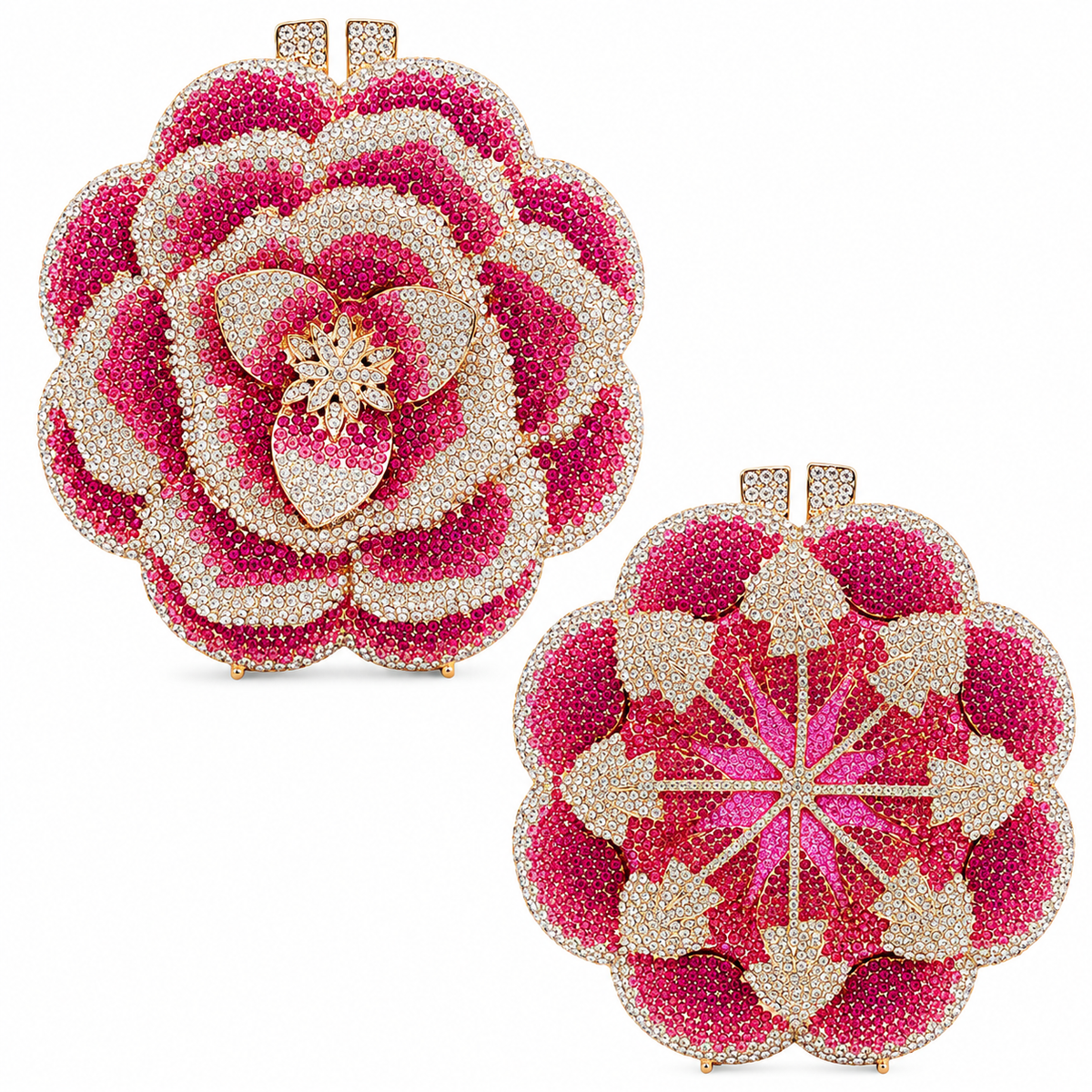 Rosette Crystal Clutch