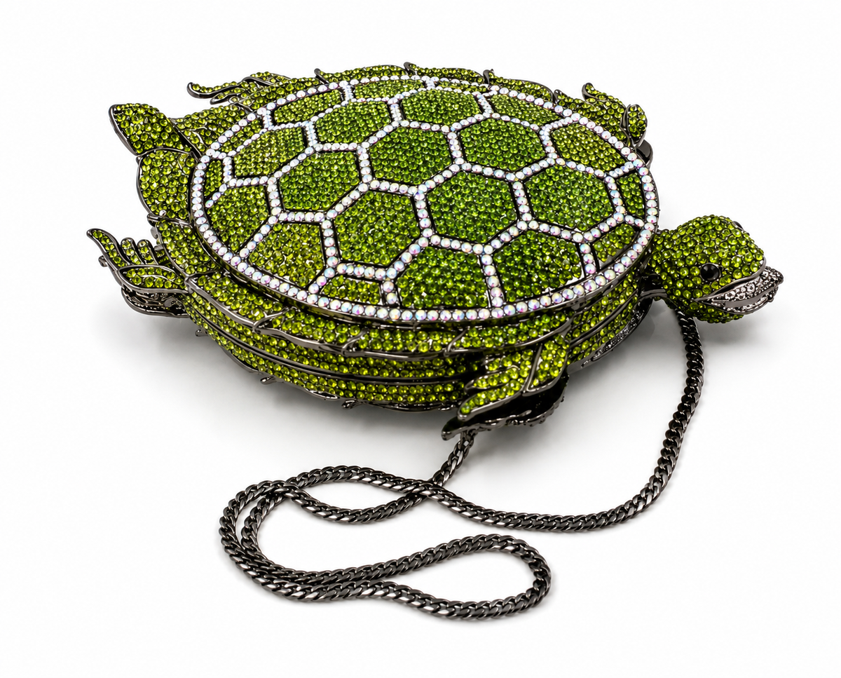 Turtle Crystal Clutch