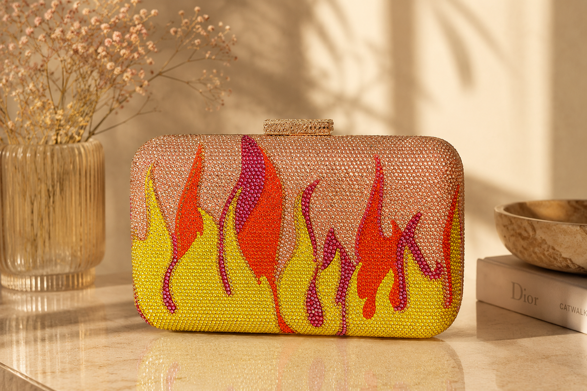 Blaze Crystal Clutch