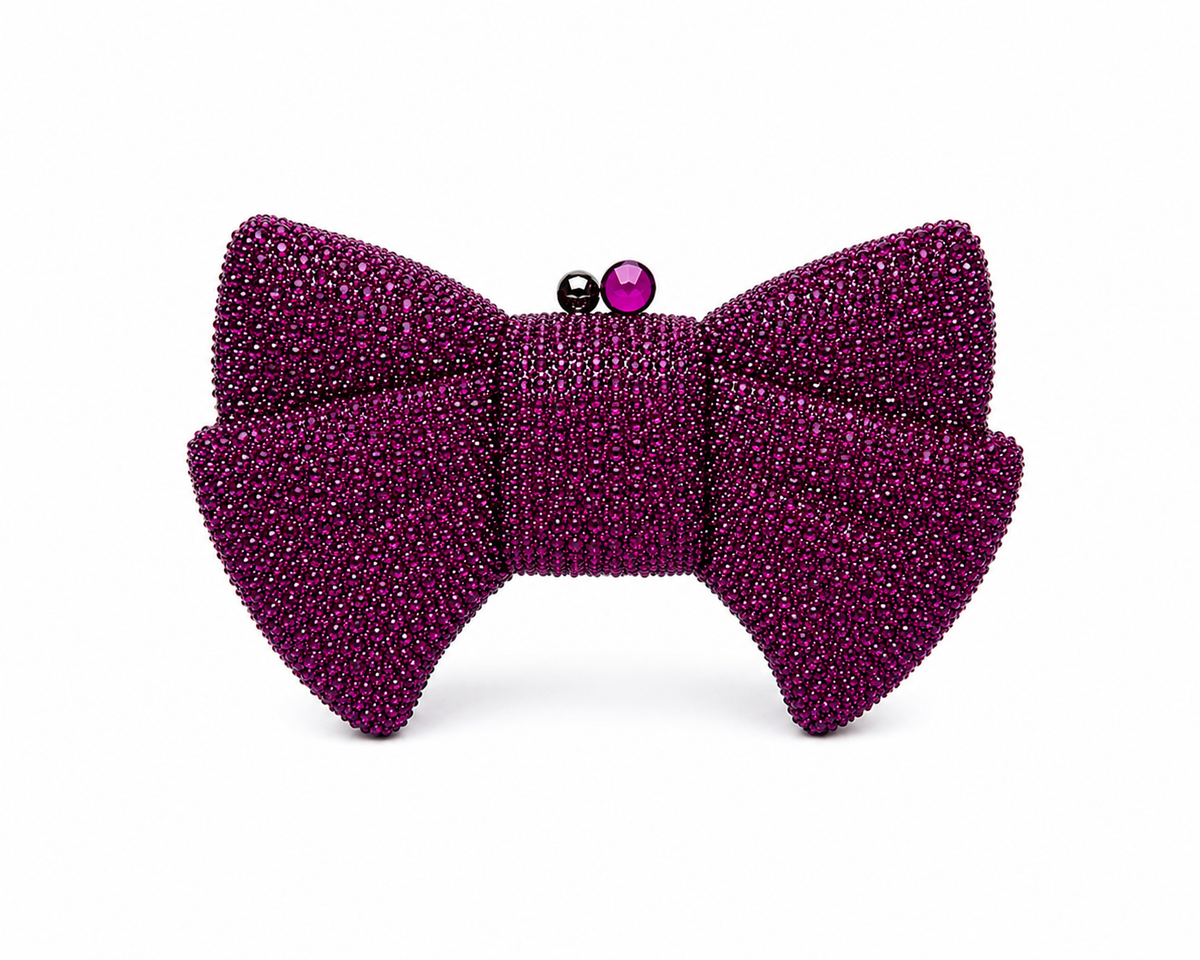 Bow Crystal Clutch