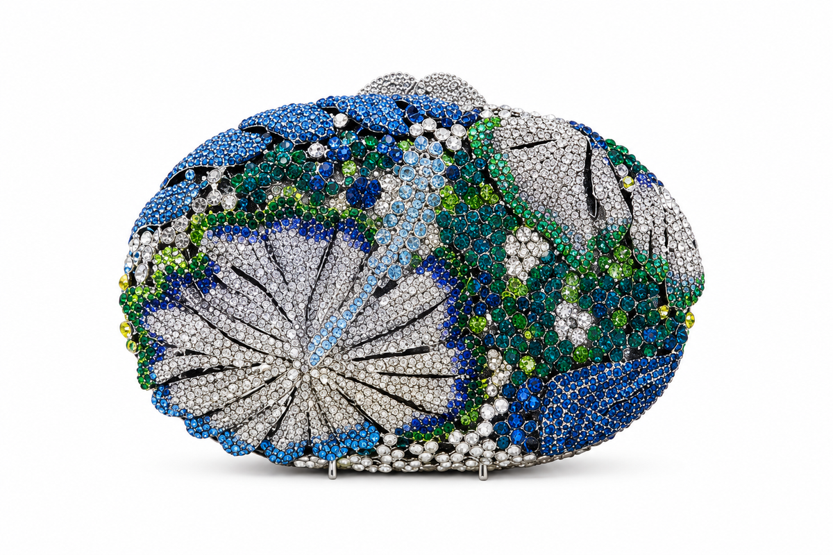 Jasmine Crystal Clutch