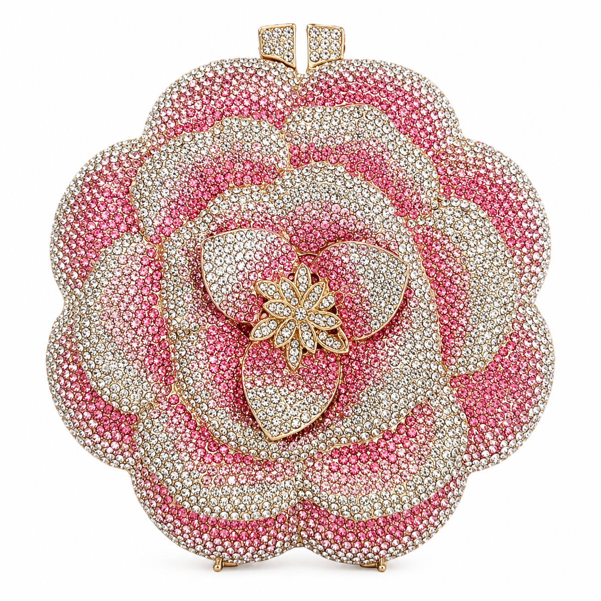 Rosette Crystal Clutch