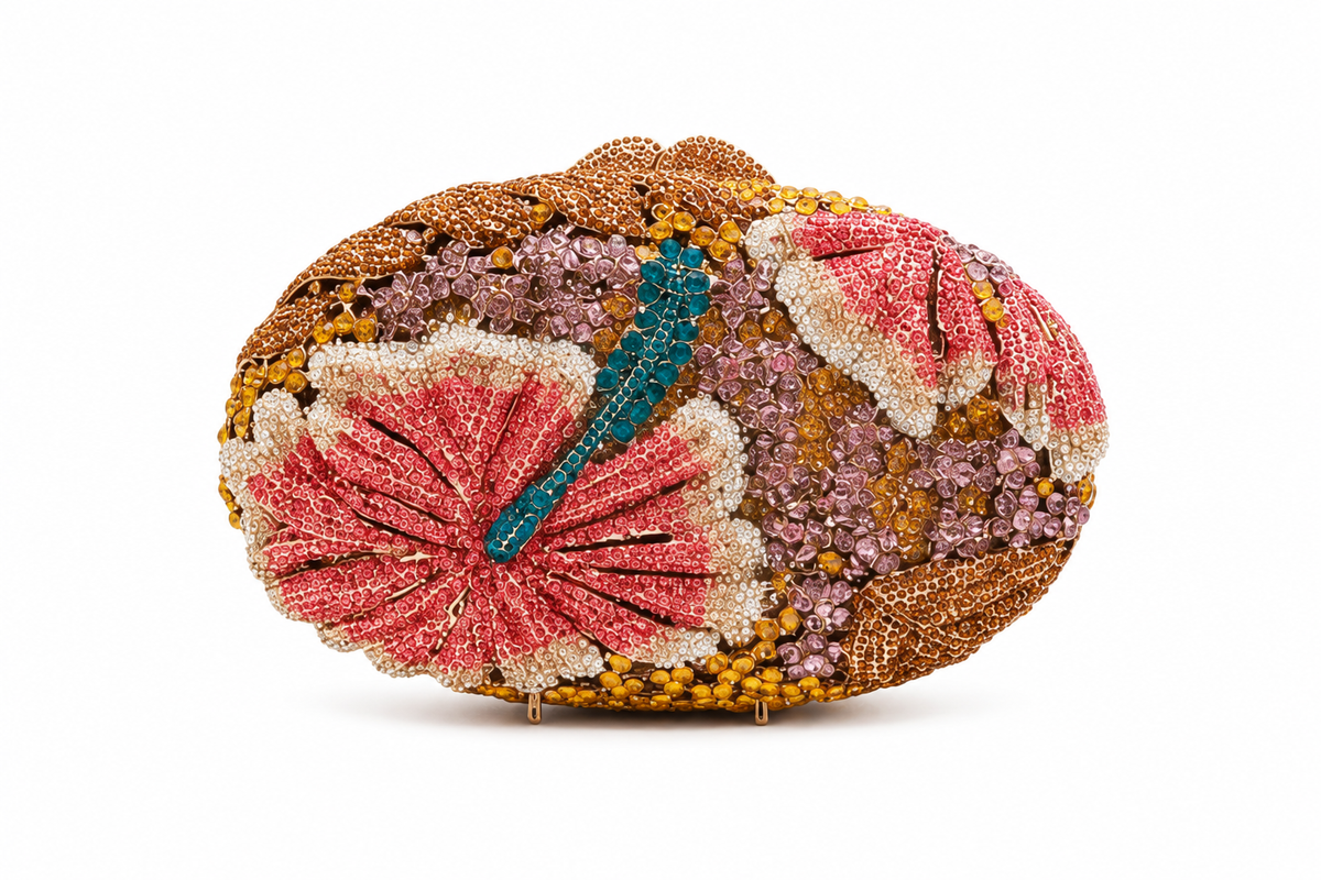 Jasmine Crystal Clutch