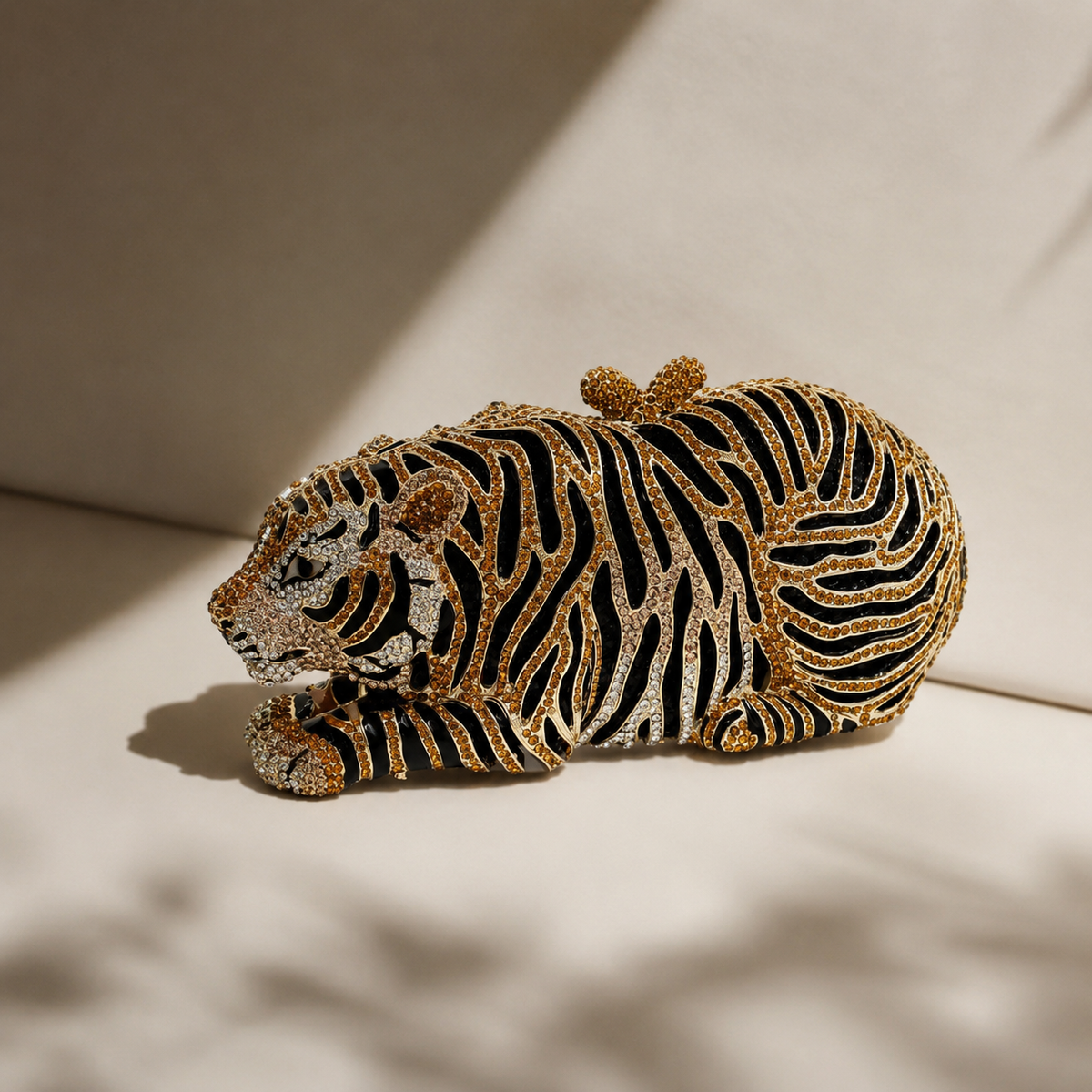 Tiger Crystal Clutch