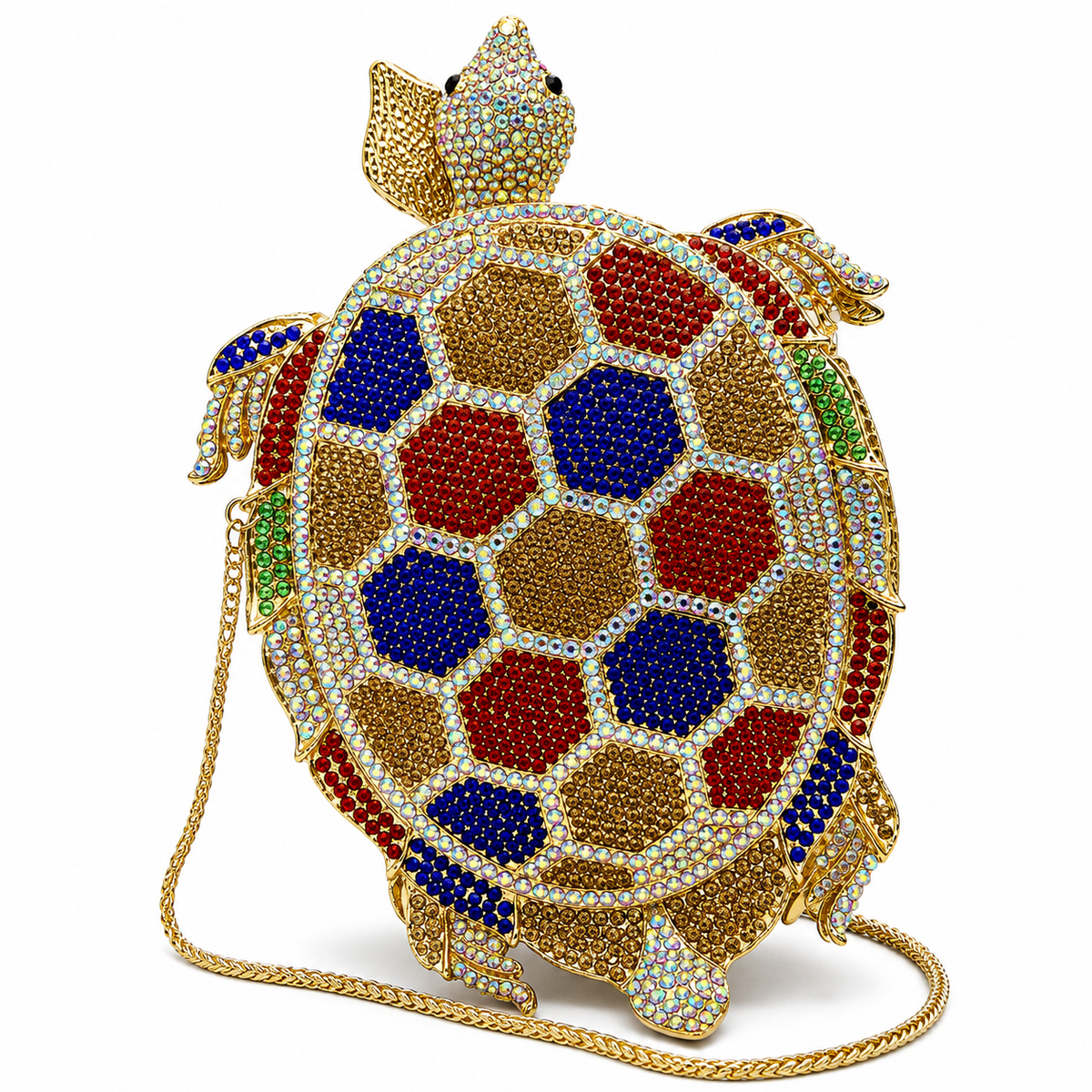 Turtle Crystal Clutch