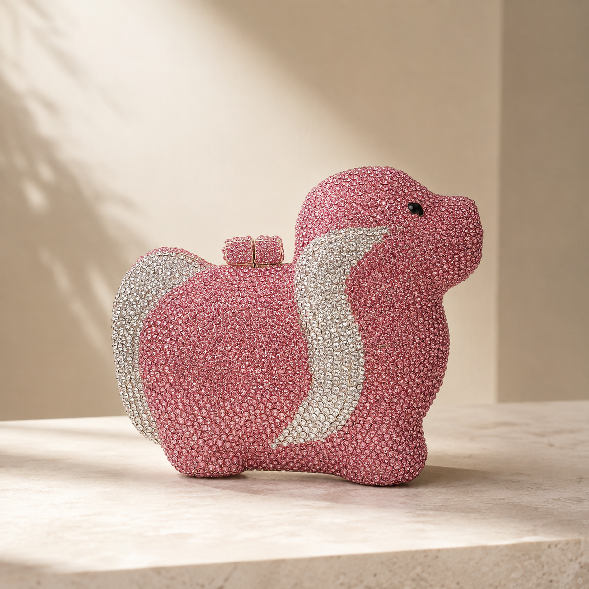 Puppy Crystal Clutch