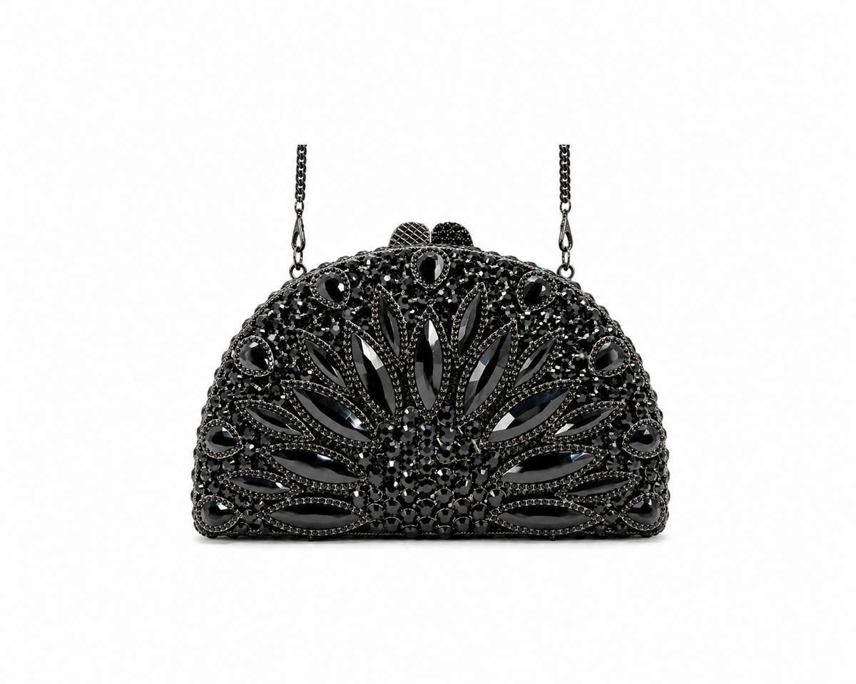 Onyx Crystal Clutch