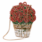 Rose Basket Crystal Clutch