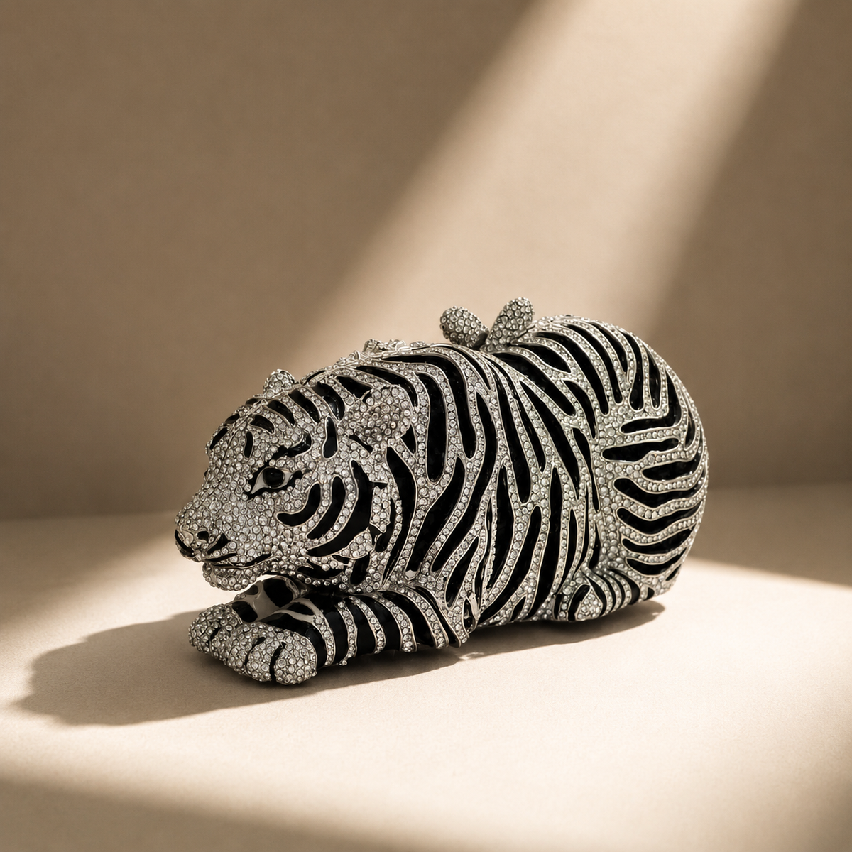 Tiger Crystal Clutch