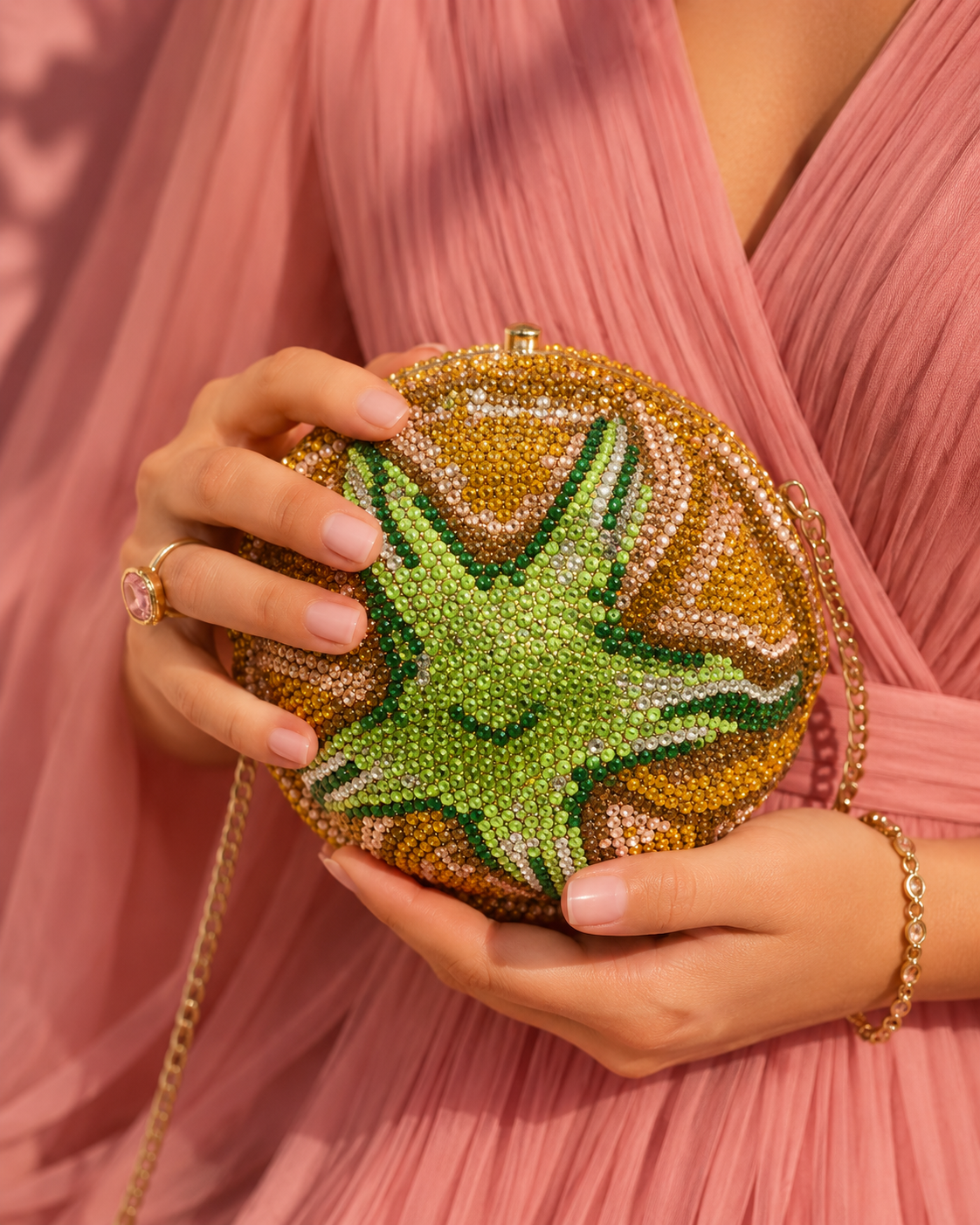 Coraline Crystal Clutch