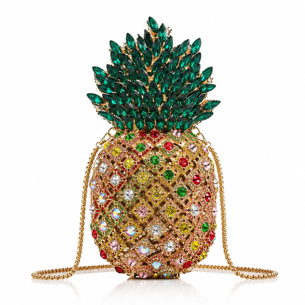 Pineapple Crystal Clutch