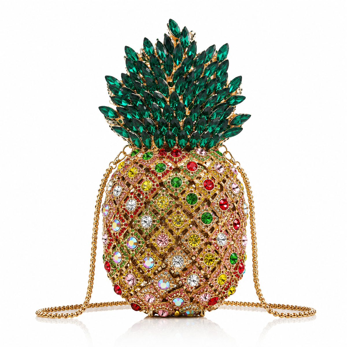 Pineapple Crystal Clutch