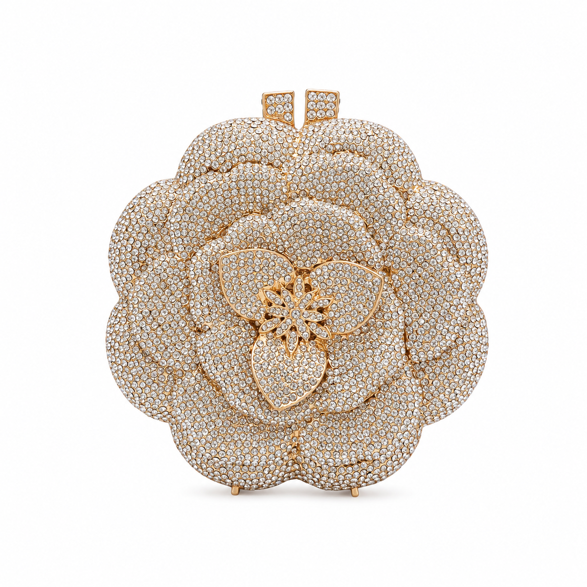 Rosette Crystal Clutch