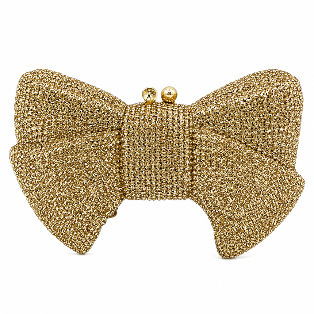 Bow Crystal Clutch