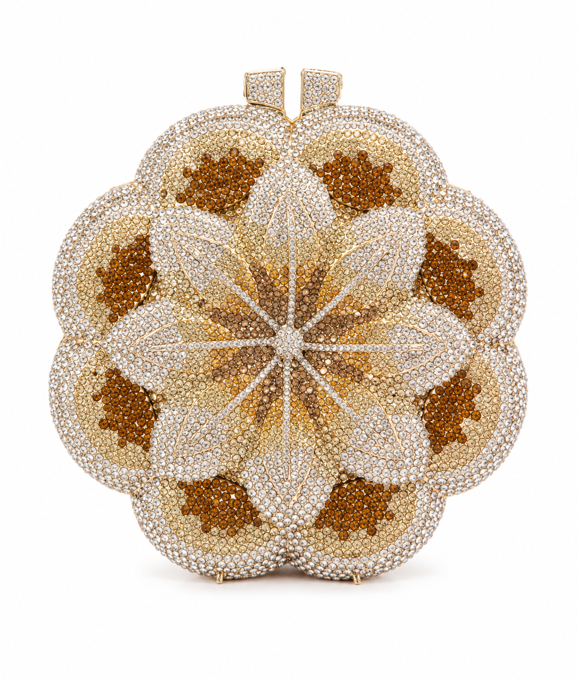 Rosette Crystal Clutch
