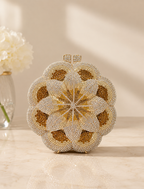 Rosette Crystal Clutch