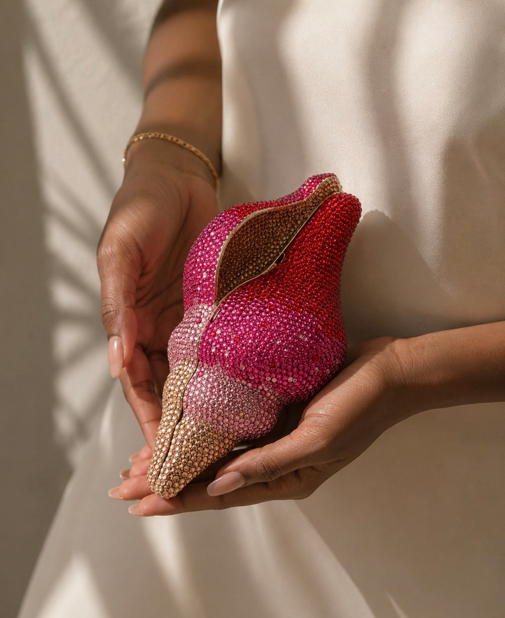 Seashell Crystal Clutch