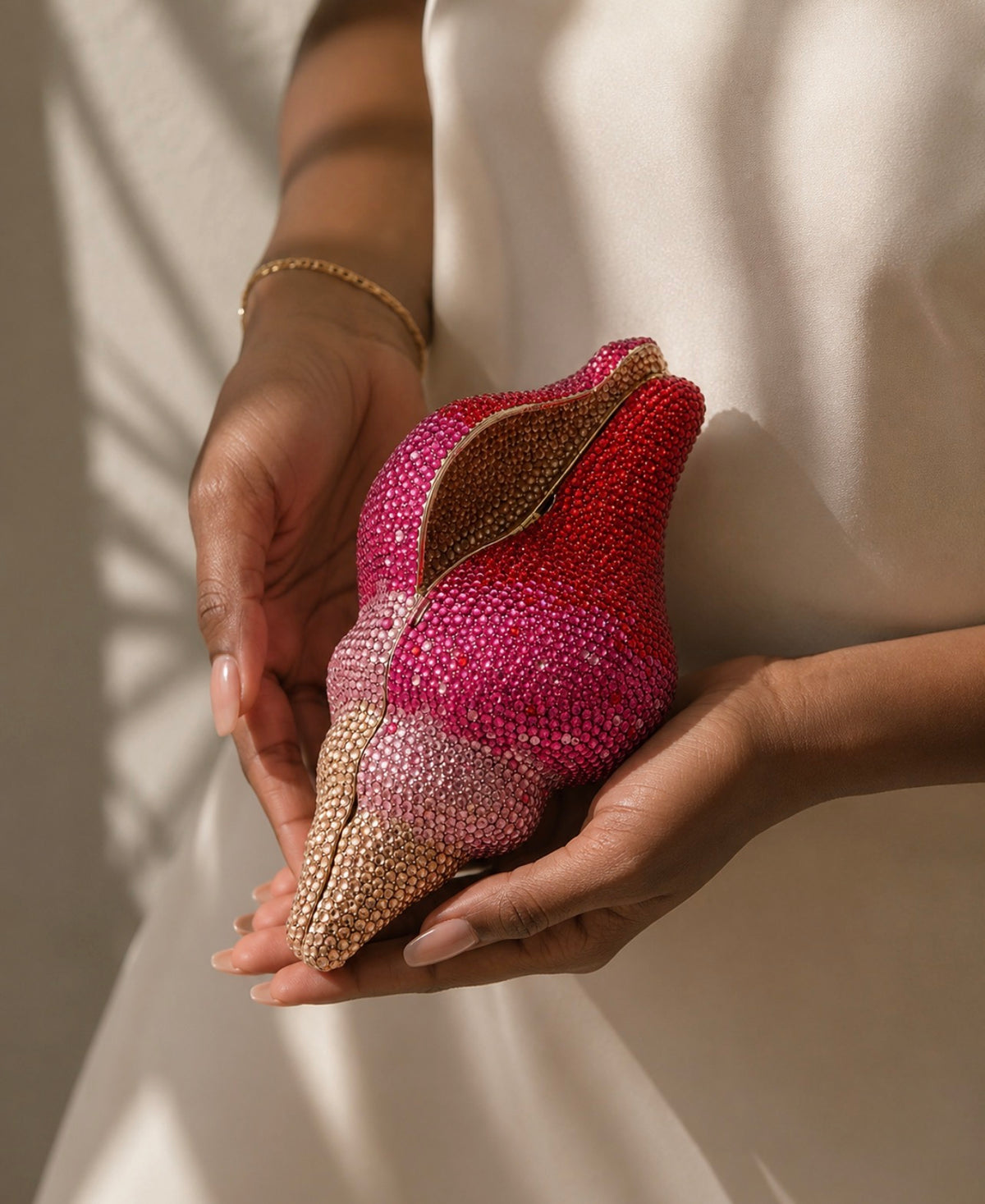 Seashell Crystal Clutch