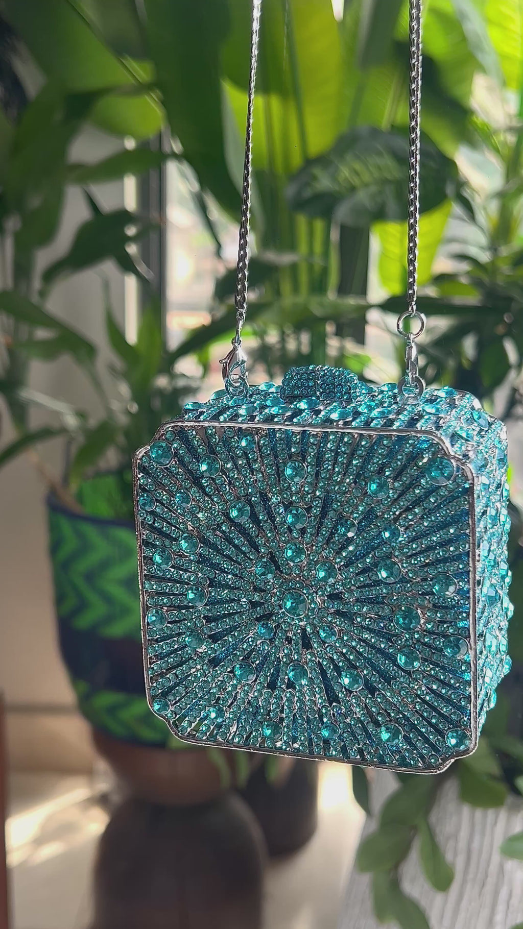 Camellia Crystal Clutch